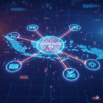 Visualisasi ekosistem startup dan penerapan Generative AI di Indonesia untuk bisnis.
